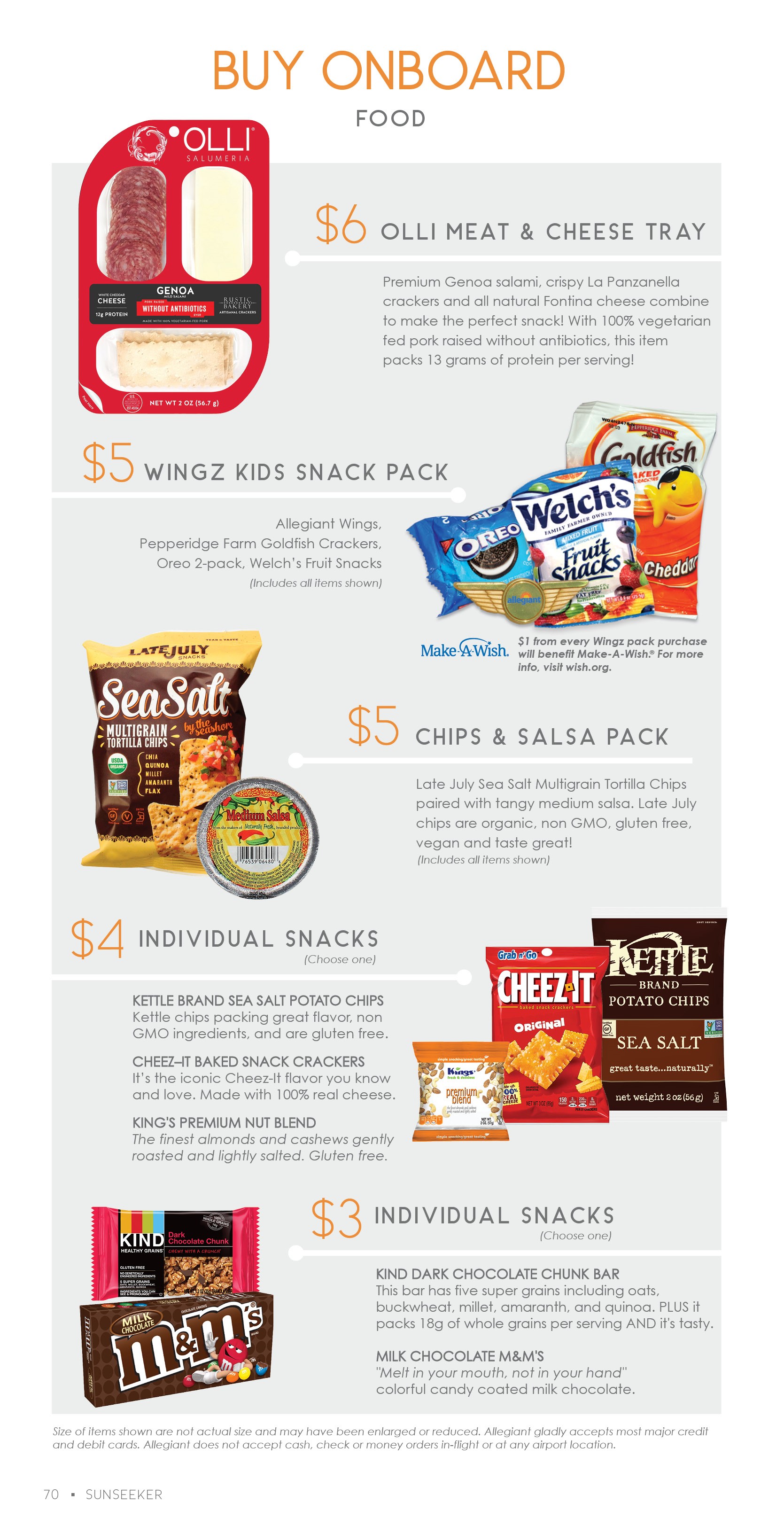 Travel Info InFlight Refreshments & Services Allegiant®